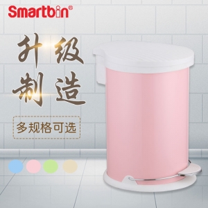 扇贝盖脚踏式圆形垃圾桶